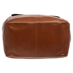 Pre Owned Marc Jacobs Brown Leather Front Pocket Tote 