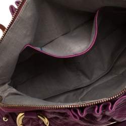 Pre Owned Marc Jacobs Magenta Quilted Leather Cecilia Satchel