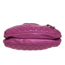 Pre Owned Marc Jacobs Magenta Quilted Leather Cecilia Satchel