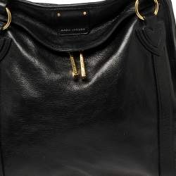 Marc Jacobs Black Leather Wellington Fulton Satchel 