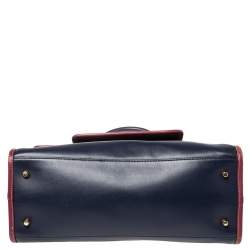 Pre Owned Marc Jacobs Blue Leather Madison Tote
