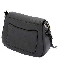 Pre Owned Marc Jacobs Grey Leather Small Recruit Saddle Bag
