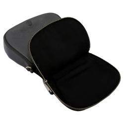 Pre Owned Marc Jacobs Grey Leather Small Recruit Saddle Bag