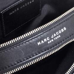 مملوكة مسبقًا Marc Jacobs Black/White Leather and Sequin Zebra Shutter Crossbody Bag