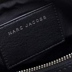 مملوكة مسبقًا Marc Jacobs Black/White Leather and Sequin Zebra Shutter Crossbody Bag