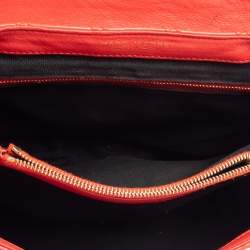 Pre Owned Marc Jacobs Red Quilted Leather Flap Crossbody Bag
