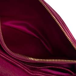 Pre Owned Marc Jacobs Fuchsia Straw and Leather Shoulder Bag