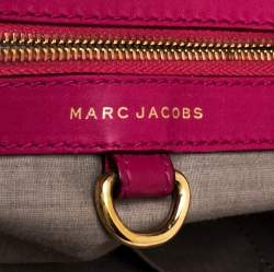 Pre Owned Marc Jacobs Pink Quilted Leather  Bruna Bow Satchel