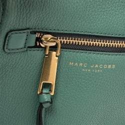 Pre Owned Marc Jacobs Green Leather Recruit Nomad Saddle Bag