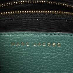 Pre Owned Marc Jacobs Green Leather Recruit Nomad Saddle Bag