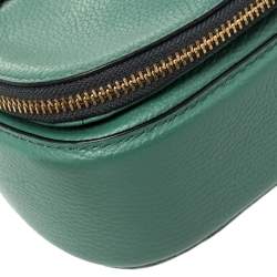 Pre Owned Marc Jacobs Green Leather Recruit Nomad Saddle Bag
