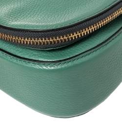 Pre Owned Marc Jacobs Green Leather Recruit Nomad Saddle Bag