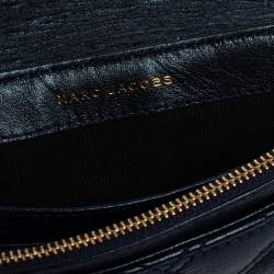 مملوكة مسبقًا Marc Jacobs Metallic Blue Quilted Leather Flap Shoulder Bag