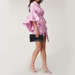 Pre Owned Marc Jacobs Black Quilted Leather Eugenie Clutch