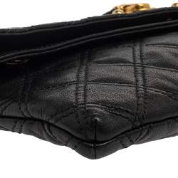 Pre Owned Marc Jacobs Black Quilted Leather Eugenie Clutch