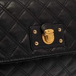 Pre Owned Marc Jacobs Black Quilted Leather Eugenie Clutch
