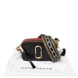 Pre Owned Marc Jacobs Tri Color Leather Snapshot Camera Crossbody Bag