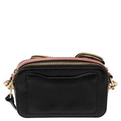 Pre Owned Marc Jacobs Tri Color Leather Snapshot Camera Crossbody Bag