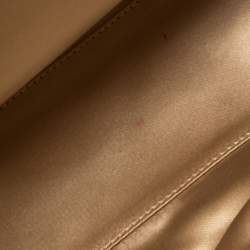 Pre Owned Marc Jacobs Blue Crystal Embellished Quilted Suede and Leather Stam Satchel