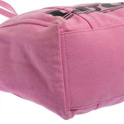 Pre Owned Peanuts x Marc Jacobs Pink Canvas The Tag Tote  