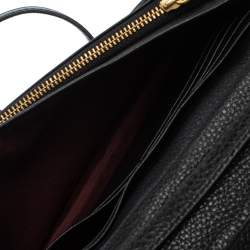 Marc Jacobs Black Leather Recruit Wallet on Strap 