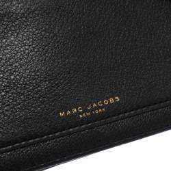 Marc Jacobs Black Leather Recruit Wallet on Strap 