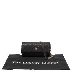 Pre Owned Marc Jacobs Black Quilted Leather Ginger Crossbody Bag