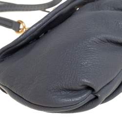Pre Owned Marc By March Jacobs Grey Leather Classic Q Karlie Crossbody Bag