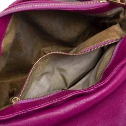 Marc Jacobs Dark Magenta Quilted Leather Single Shoulder Bag