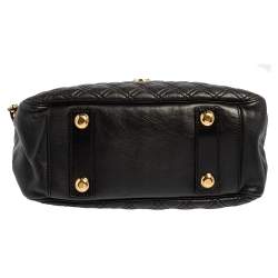 Pre Owned Marc Jacobs Black Quilted Leather Ursula Bowler Bag