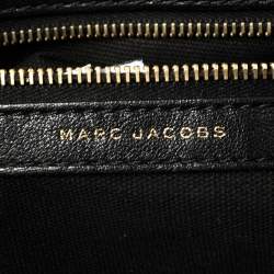 Pre Owned Marc Jacobs Black Leather Quilted Chain Tote