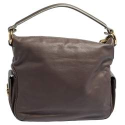 Pre Owned Marc Jacobs Mauve Leather Blake Hobo