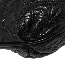 Pre Owned Marc Jacobs Black Quilted Leather Stam Satchel