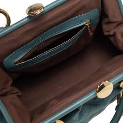Pre Owned Marc Jacobs Green Quilted Leather Stam Satchel