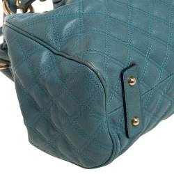 Pre Owned Marc Jacobs Green Quilted Leather Stam Satchel