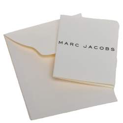 Pre Owned Marc Jacobs Brown/Gold Houndstooth Print Leather and Calfhair Stam Satchel