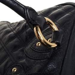 Pre Owned Marc Jacobs Black Quilted Leather Venetia Satchel