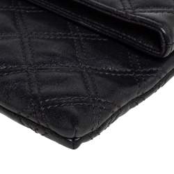 Pre Owned Marc Jacobs Black Quilted Leather Eugenie Clutch