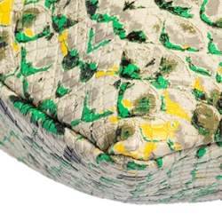 Marc Jacobs Green/Yellow Python Embossed PVC Slim Crossbody Bag