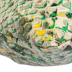 Marc Jacobs Green/Yellow Python Embossed PVC Slim Crossbody Bag