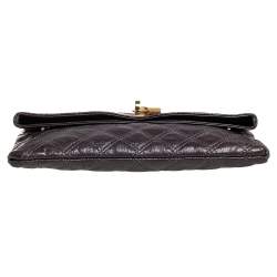 Pre Owned Marc Jacobs Brown Quilted Leather Eugenie Clutch