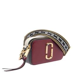 Pre Owned Marc Jacobs Tri Color Leather Snapshot Camera Crossbody Bag