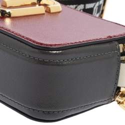 Pre Owned Marc Jacobs Tri Color Leather Snapshot Camera Crossbody Bag