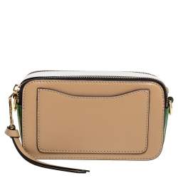 Marc Jacobs Tri Color Leather Snapshot Camera Crossbody Bag