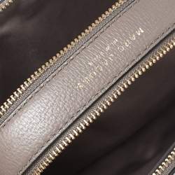 Pre Owned Marc Jacobs Grey Leather Small Shutter Camera Crossbody Bag