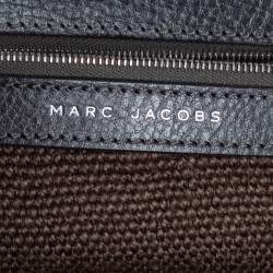 Marc Jacobs Metallic Grey Leather Stam Satchel