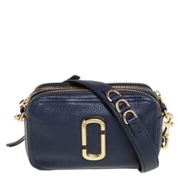 Marc Jacobs Navy & Blue 'The Logo Strap Snapshot' Bag