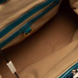 Pre Owned Marc Jacobs Green Quilted Leather Stam Satchel