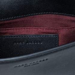 Pre Owned Marc Jacobs Black Leather Flap Shoulder Bag