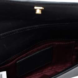 Pre Owned Marc Jacobs Black Leather Flap Shoulder Bag